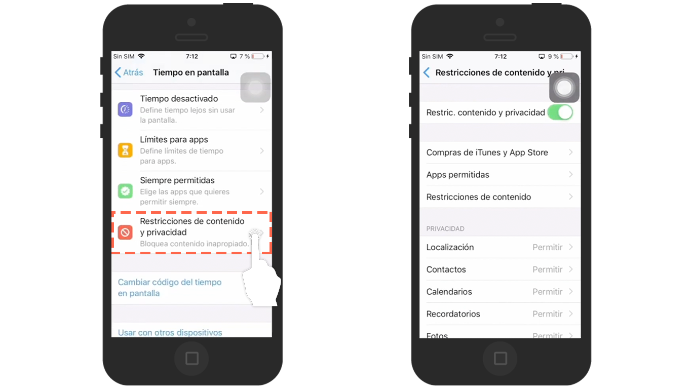 El control parental de iPhone te permite restringir las aplicaciones a las que se puede acceder desde iPhone.